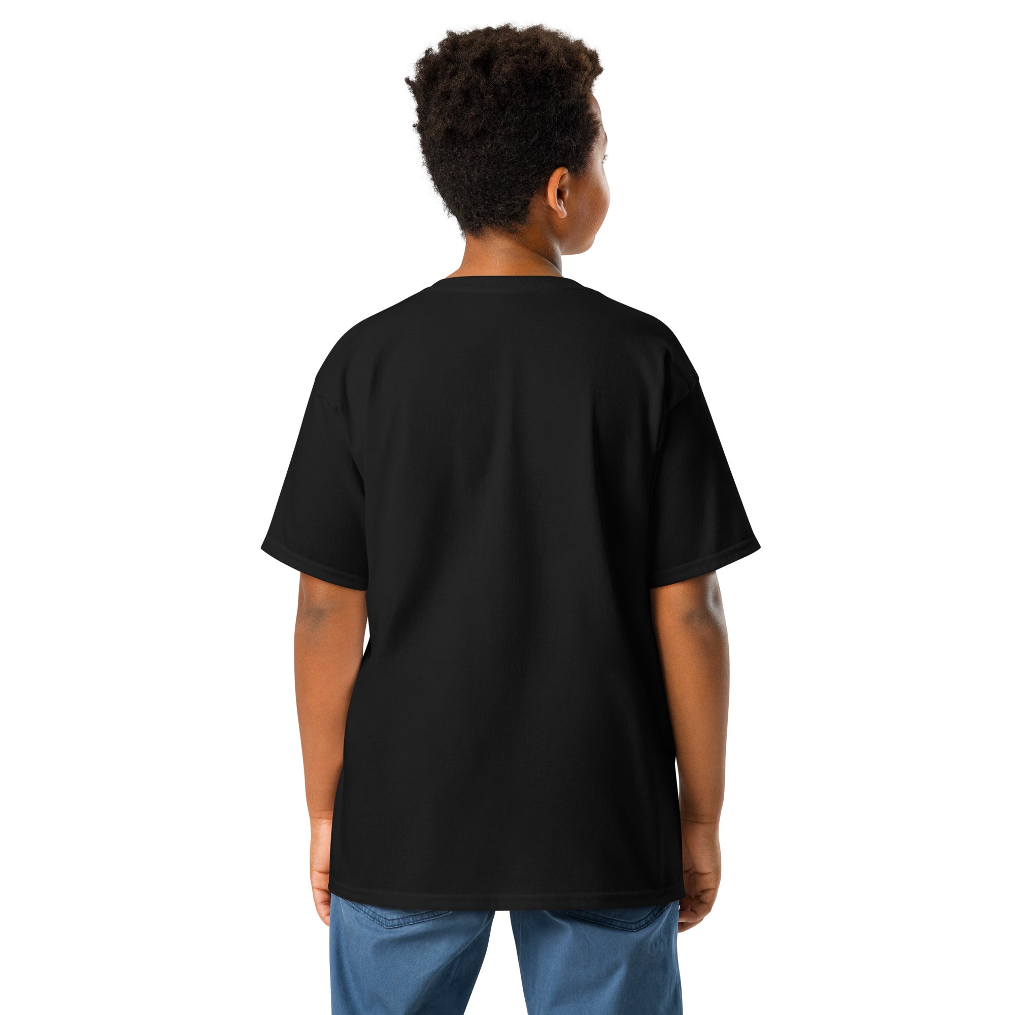 Klassisches T-Shirt für Jugendliche: personalisierbares T-Shirt Jugend - Hall.one